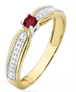 Bonore - Arany 585 - Rubin 0,15 ct gyűrű