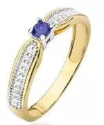 Bonore - Arany 585 - Tanzanit 0,15 ct gyűrű