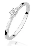 Bonore - Fehér Arany 585 - Gyémánt 0,0086 ct gyűrű