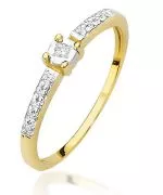Bonore - Arany 585 - Gyémánt 0,02 ct gyűrű