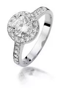 Bonore - Fehér Arany 585 - Gyémánt 0,5 ct gyűrű