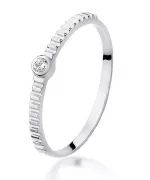 Bonore - Fehér Arany 585 - Gyémánt 0,04 ct gyűrű