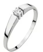 Bonore - Fehér Arany 585 - Gyémánt 0,08 ct gyűrű
