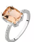 Bonore - Fehér Arany 585 - Morganit 2,8 ct gyűrű