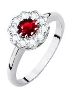 Bonore - Fehér Arany 585 - Rubin 0,6 ct gyűrű