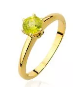 Bonore - Arany 585 - Olivin 0,6 ct gyűrű