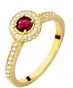 Bonore - Arany 585 - Rubin 0,35 ct gyűrű