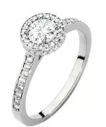 Bonore - Fehér Arany 585 - Gyémánt 0,4 ct gyűrű