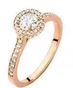 Bonore - Rózsaszín Arany 585 - Gyémánt 0,4 ct gyűrű
