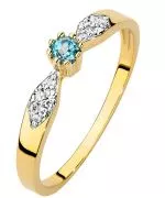 Bonore - Arany 585 - Topáz 0,15Ct ct gyűrű
