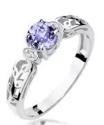 Bonore - Fehér Arany 585 - Tanzanit 0,5 ct gyűrű