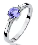 Bonore - Fehér Arany 585 - Tanzanit 0,5 ct gyűrű