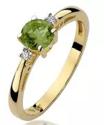 Bonore - Arany 585 - Olivin 0,6 ct gyűrű