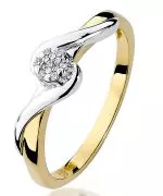 Bonore - Arany 585 - Gyémánt 0,04 ct gyűrű