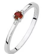Bonore - Fehér Arany 585 - Rubin 0,15 ct gyűrű