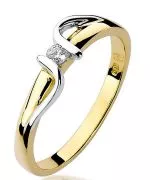 Bonore - Arany 585 - Gyémánt 0,05 ct gyűrű