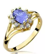 Bonore - Arany 585 - Tanzanit 0,7 ct gyűrű