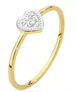 Bonore - Arany 585 - Gyémánt 0,02 ct gyűrű