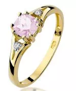 Bonore - Arany 585 - Rózsaszínű Topáz 0,7 ct gyűrű