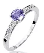 Bonore - Fehér Arany 585 - Tanzanit 0,5 ct gyűrű