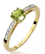 Bonore - Arany 585 - Olivin 0,6 ct gyűrű