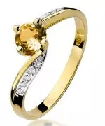 Bonore - Arany 585 - Citrin 0,6 ct gyűrű