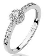 Bonore - Fehér Arany 585 - Gyémánt 0,02 ct gyűrű