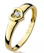 Bonore - Arany 585 - Gyémánt 0,04 ct gyűrű
