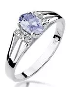 Bonore - Fehér Arany 585 - Tanzanit 0,4 ct gyűrű