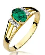 Bonore - Arany 585 - Smaragd 0,4 ct gyűrű