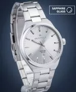 DESTELL Aries Full Silver Steel Sapphire férfi karóra