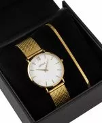 BOWA London White-Gold 33 Gift Set (óra + karkötő)