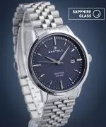 DESTELL Pictor Blue Silver Steel Sapphire férfi karóra