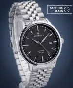DESTELL Pictor Black Silver Steel Sapphire férfi karóra