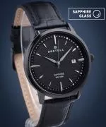 DESTELL Pictor Full Black Leather Sapphire férfi karóra