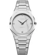D1 Milano Ultra Thin Marble Silver női karóra