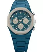 D1 Milano Petrol Blast Polychrono Chronograph férfi karóra