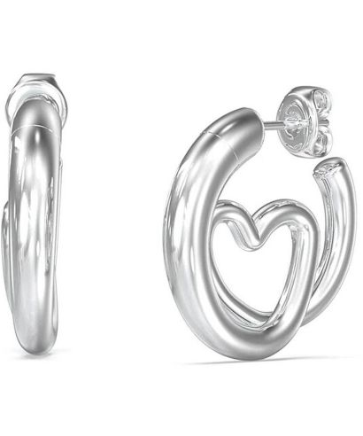 Guess Iconique Silver fülbevalók