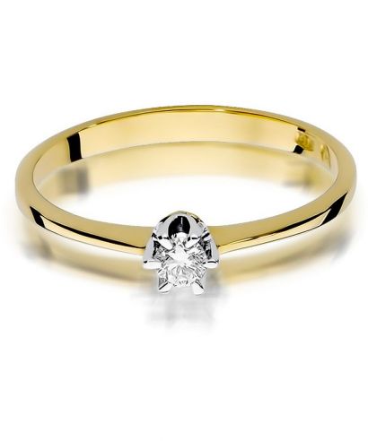 Bonore - Arany 585 - Gyémánt 0,1 ct gyűrű