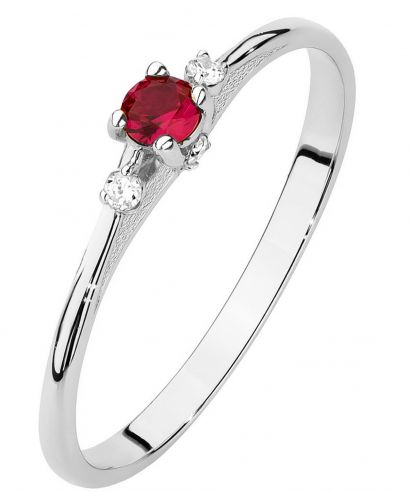 Bonore - Fehér Arany 585 - Rubin 0,15 ct gyűrű