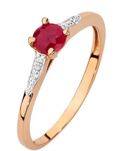 Bonore - Rózsaszín Arany 585 - Rubin 0,3 ct gyűrű
