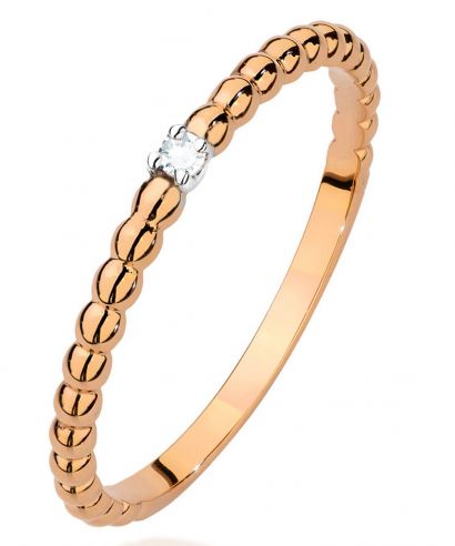 Bonore - Rózsaszín Arany 585 - Gyémánt 0,02 ct gyűrű