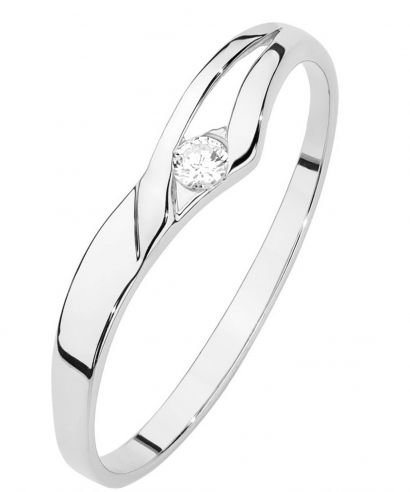 Bonore - Fehér Arany 585 - Gyémánt 0,04 ct gyűrű