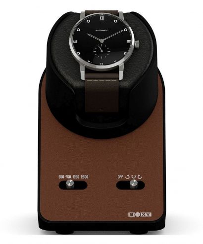 Beco Technic Boxy BLDC Nightstand EXT Brown  moduláris Óraforgató 1 órához, USB kábellel