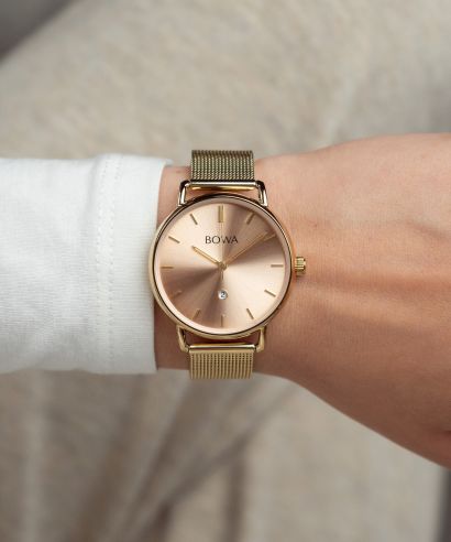 BOWA Milan Pink-Gold Mesh 34 női karóra