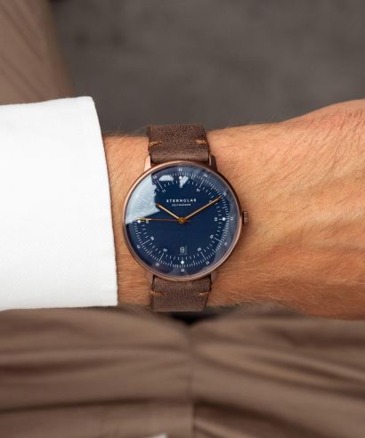 Sternglas Hamburg Dark Blue Bronze férfi karóra