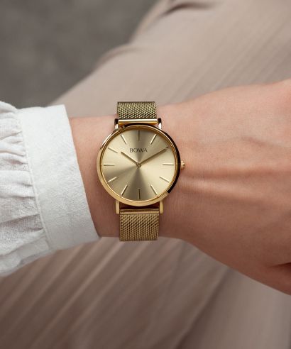 BOWA New York Petite Full Gold Mesh 34 női karóra