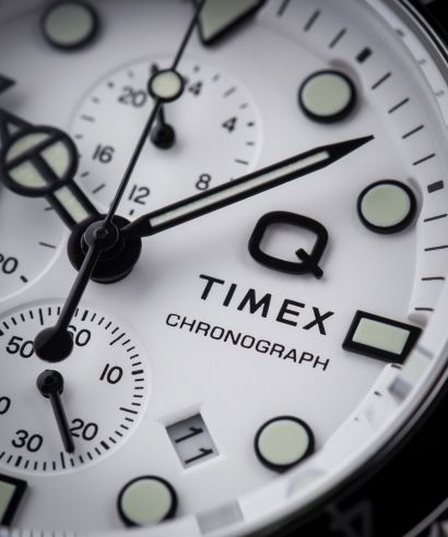 Timex Q Three Time Zone Chronograph Férfi Karóra