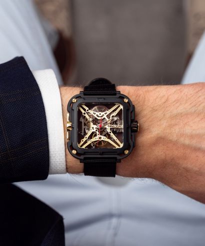 Ciga Design X Series Gorilla Black DLC & Gold Titanium Automatic Férfi Karóra