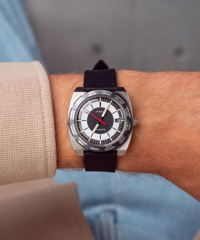 Timex World Time 1972 Reissue férfi karóra